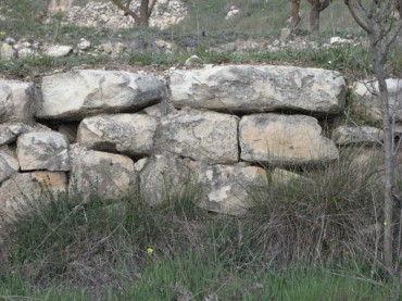 Muros del fondo del valle, más bajos y consistentes.