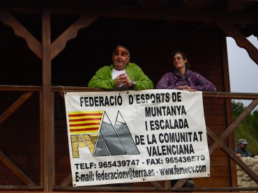 El Presidente de la Federación Valenciana de Montañismo, Francisco Durá Sempere, acudió y participó activamente en las tareas de recogida de basura