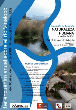 Cartel del I Encuentro sobre el Río Vinalopó.