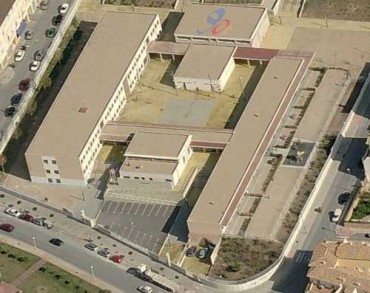 Vista aérea del Colegio 9 d'Octubre.