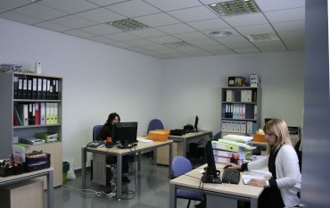 Imagen actual de uno de los despachos de la nueva sede