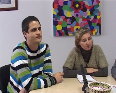 Carolina Flórez y Jorge Soldevila representan a la empresa GEA 2005, encargada de realizar el sondeo previo a la creación del foro