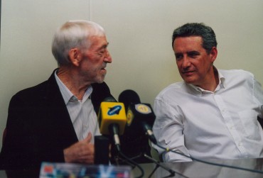 Vicente Ferrer con el Alcalde de entonces, Jose A. Hidalgo