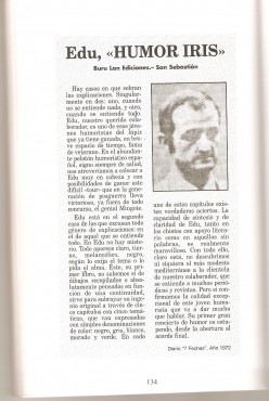 Otra crítica de "Humor iris" (1972).