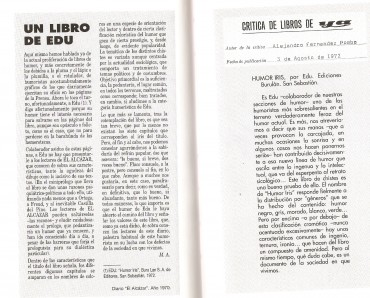 Crítica de "Humor iris" (1972).