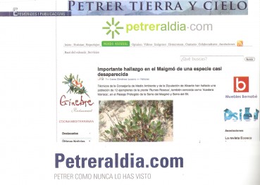 El director de esta publicación explica brevemente la génesis de Petreraldia en la revista.