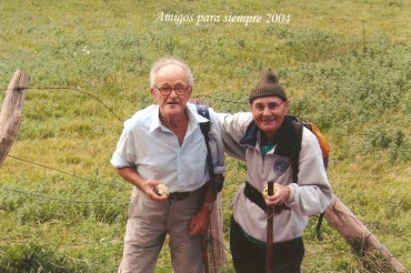Pascualillo y Helios en la Marcha Nacional de Veteranos en 2004
