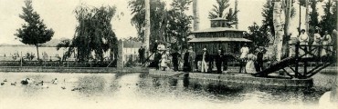 El lago de los Manantiales (todas las fotografías antiguas están fechadas en 1900-1905).