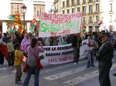 Manifestació a favor del Sàhara lliure.