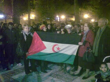 Concentración por los derechos de los saharauis