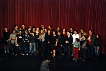 Todos los participantes, en el Teatro Castelar.