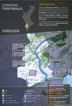 Imagen del folleto donde se explica el Plan Estratégico en la comarca para los próximos 30 años