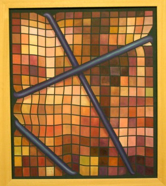 "Opresión permanente", Miguel Cebrián Davia (1.999); óleo sobre tabla.
