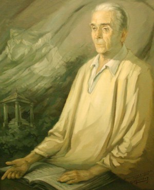 "Poeta Paco Mollá", Gabriel Poveda Rico (1.985); óleo sobre lienzo.