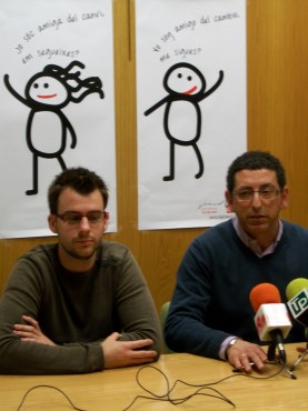 Fernando Portillo (izquierda) y Alfonso Lacasa (derecha) han comentado que el nuevo local acogerá una programación de actos culturales.