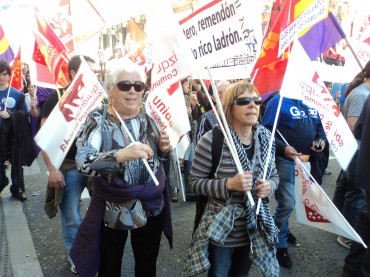 Esquerra Unida de Petrer asistió a la manifestación del domingo 20 de marzo en Madrid
